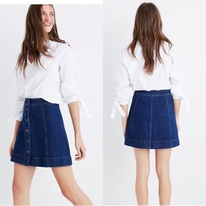 Madewell Metropolis Snap Jean Skirt